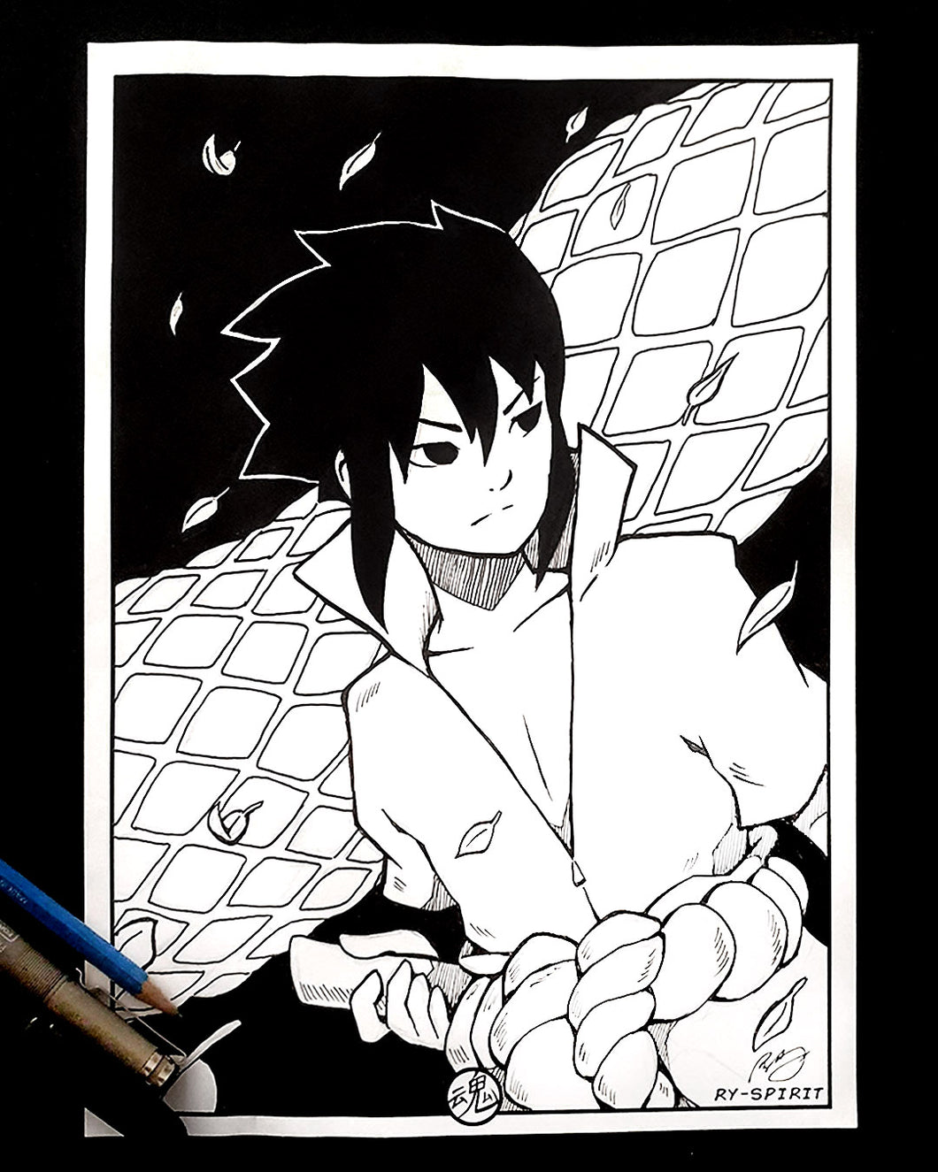 Sasuke Inked Art