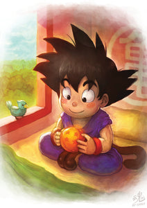 Goku remembering Grandpa